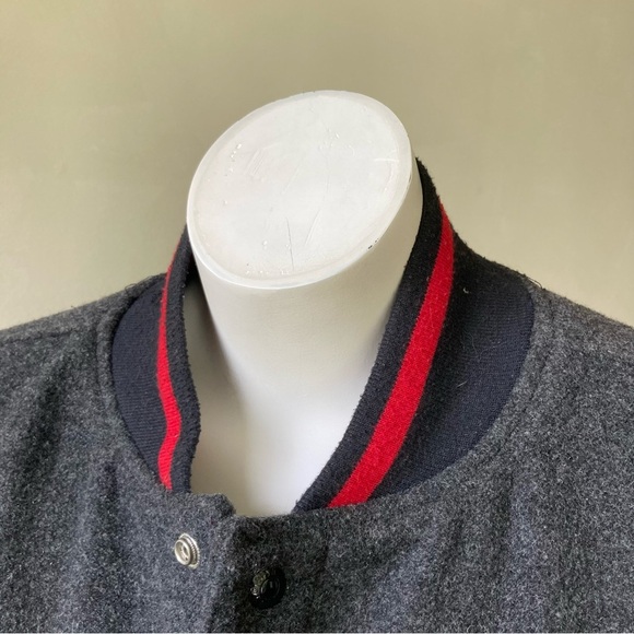 Disney | Vintage Mickey Mouse Wool Blend Letterman Bomber Jacket - Picture 3 of 12